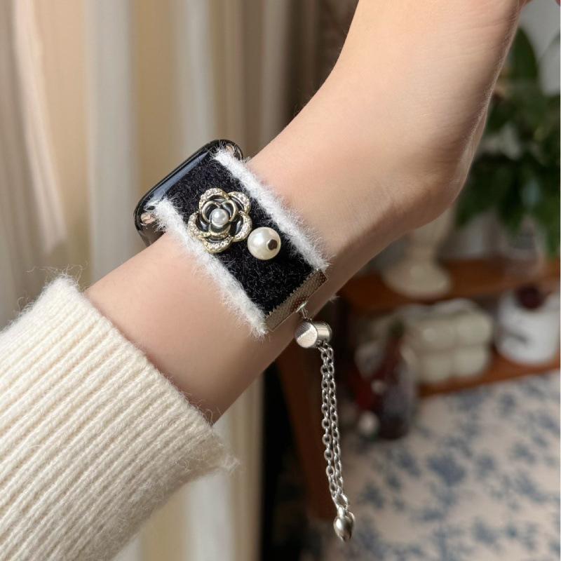 Для Apple S11/10 Watch с Камелией iwatch9876SE Плюшевый Медведь Huawei FIT4 Xiaomi
