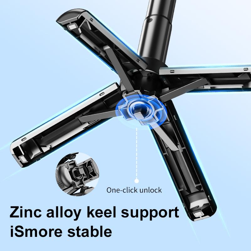 Мини Карманный Селфи-стик Штатив Подставка Вращение 360° Держатель для телефона со съемным Bluetooth-пультом для съемки, прямой трансляции