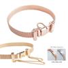 Classic 100% 925 Sterling Silver Rose Gold Forever Love Mesh Bracelets Women Sterling Silver DIY Jewelry 17CM 19CM 21CM SMB003