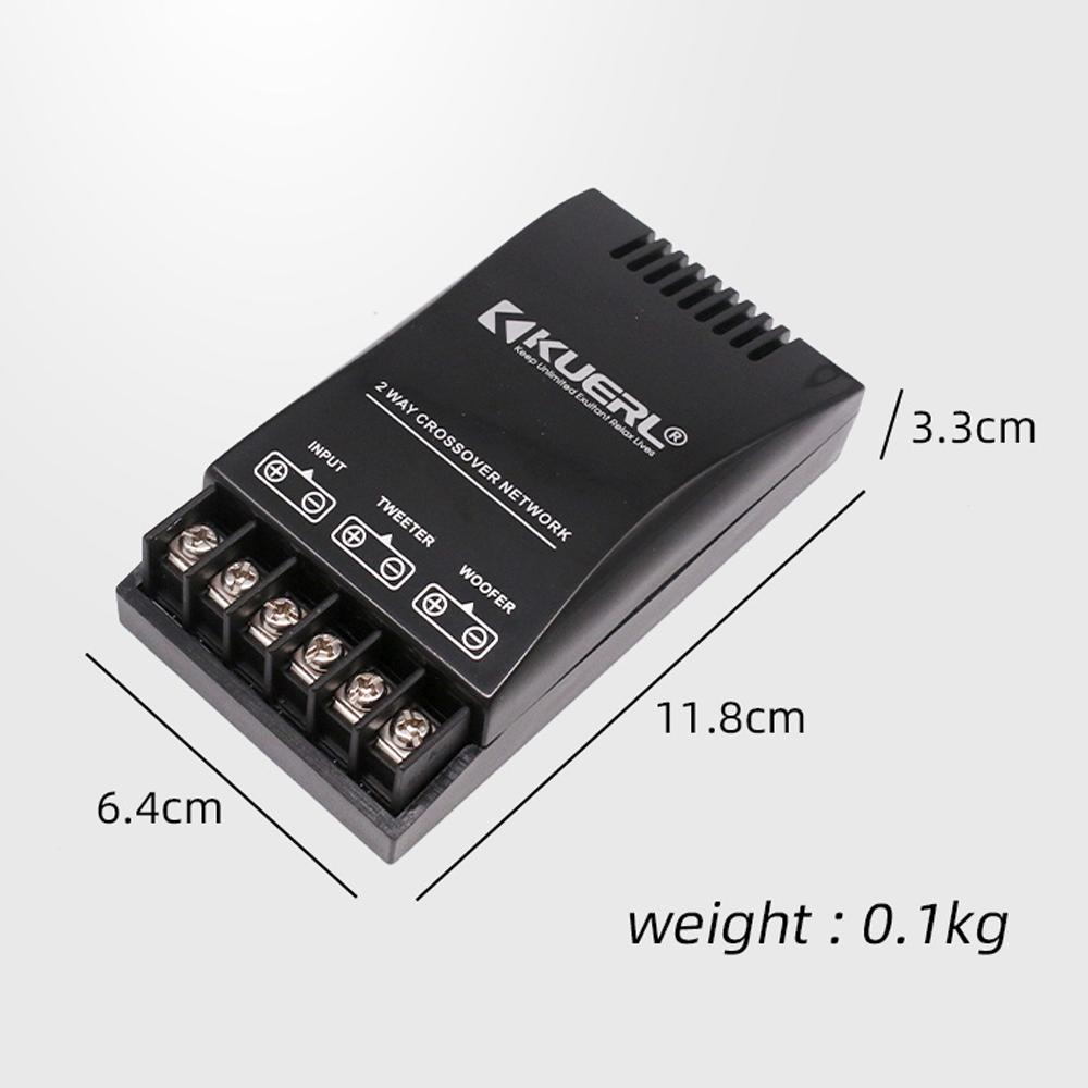 2-Way HiFi Speaker Frequency Dividers Treble/Bass Car Audio Crossover Filter DIY Speakers Filter Free Welding Car Modification