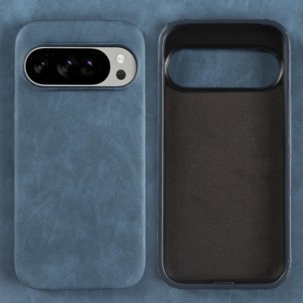 Модный однотонный кожаный чехол для Google Pixel 10 9 Pro XL 8 8A 7 7A 6 6A Pro, роскошный противоударный бронированный жесткий задний чехол, Funda