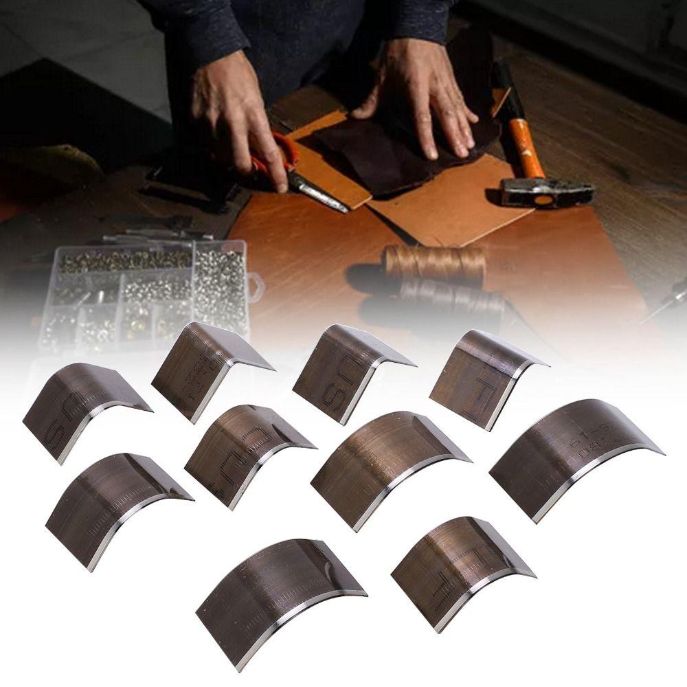 10 PCS Carbon Steel Leather Corner Punch Set Triangular Cutting Dies Kit DIY Leathercrafts