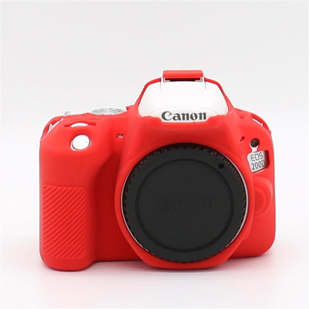 Мягкий силиконовый защитный чехол для корпуса камеры Canon EOS 200D 200DII 250D, резиновая накладка, скин