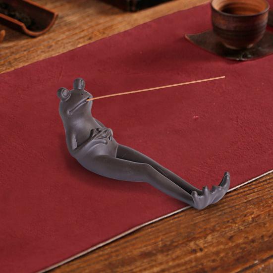 Курильница в стиле дзен, керамический стиль, в форме животного, медленный держатель для ароматических палочек в форме лягушки, домашний декор на каждый день