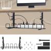 Under Table Cable Storage Rack Under Desk Socket Earphones Wire Charging Cable Organizer Tray Home Office Desk Cord Management