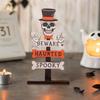 Halloween Decorations Desktop Ornaments Wooden Pumpkin Table Small Ornaments Atmosphere Layout New Scene Props Table