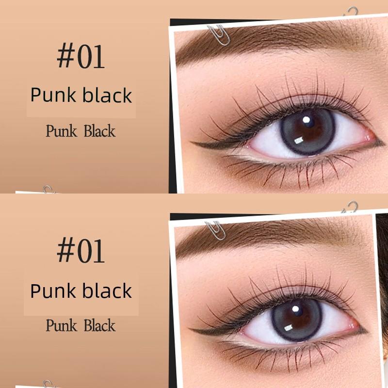 Double-Ended Gel Eyeliner Pen with Blade Brush, Smudge-Proof, Waterproof, Long-Lasting, for Beginners, Ultra-Fine Eyeliner Pen