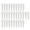 32PCS Plastic Cutter Blades Lawn Mower Blade Replacement Grass Trimmer Head Accessories