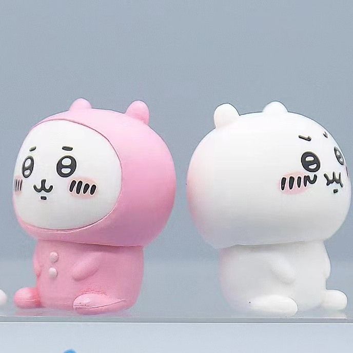 Cute jiyi Small Ornaments Usagi Hachiware Car Ornaments Cartoon Characters Desk Office Home Furnishings Gift Collection