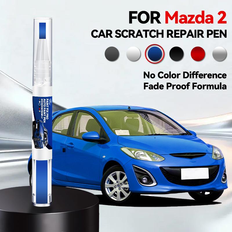 For Mazda 2 1996-2026 Car Paint Pen Scratch Repair Detailing Tools Car Accessories Black Spray Paint Color Repair