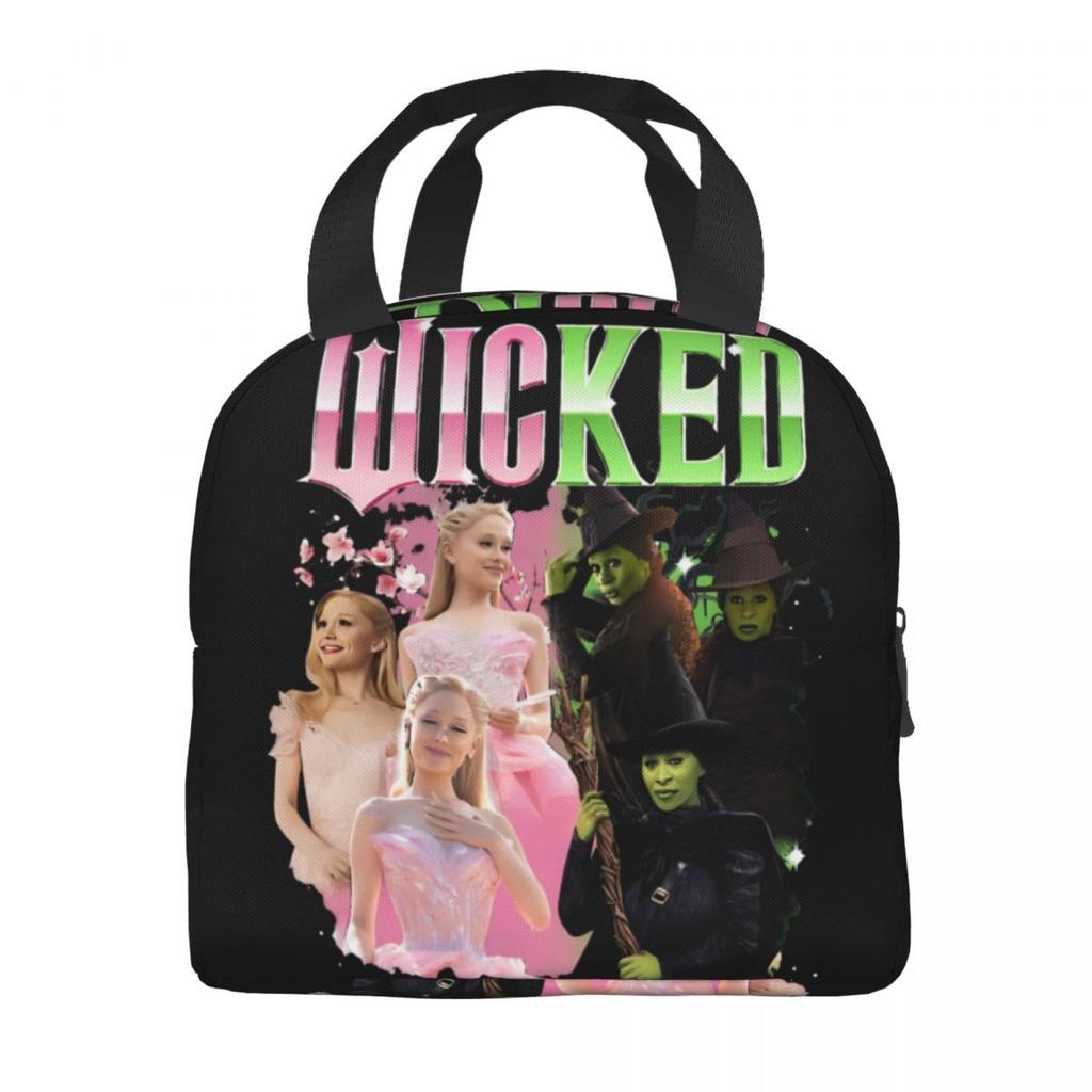 Aesthetic Wicked For Good Insulated Lunch Bag Food Container Portable Cooler Thermal Lunch Boxes For Picnic