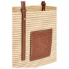 Loewe Basket Woven Square Raffia And Calfskin Leather Tote Bag Women Tote Bags Natural Walnut A223099X02-9943