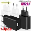 1-3pcs USB 5V/2A Power Adapter Travel Universal Mobile Phone Charger For iPhone Samsung Xiaomi Redmi EU Wall Charge Plug