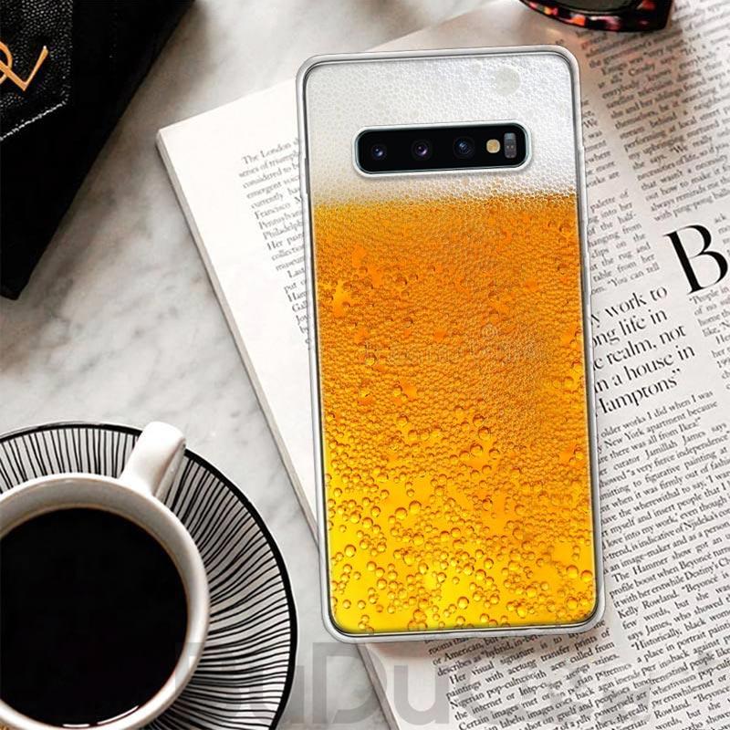 World Beers Alcohol Summer Bubble Cover For Samsung Galaxy S23 S22 S24 S25 Ultra Phone Case S21 Plus S20 FE S10 + S25Ultra Print