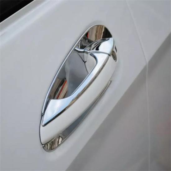 4x Chrome Door Handle Bowl Cover Trim For Mercedes B C E GLK ML GL GLE GLS Class