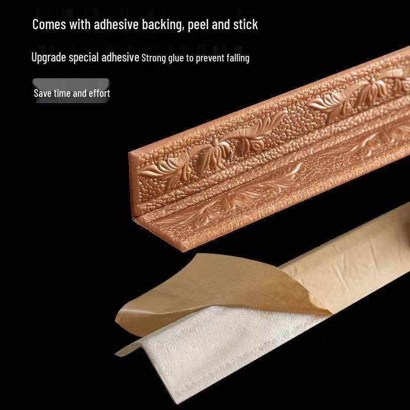 Водонепроницаемые 3D самоклеящиеся наклейки для плинтусов и окантовки дверных проемов