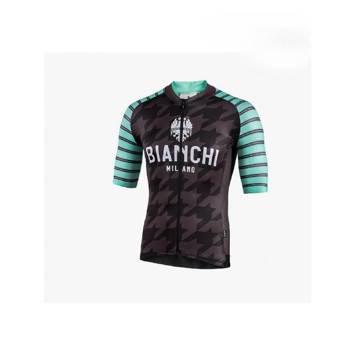 Мужская велосипедная майка BIANCHI - Быстросохнущий дышащий костюм с нескользящей молнией