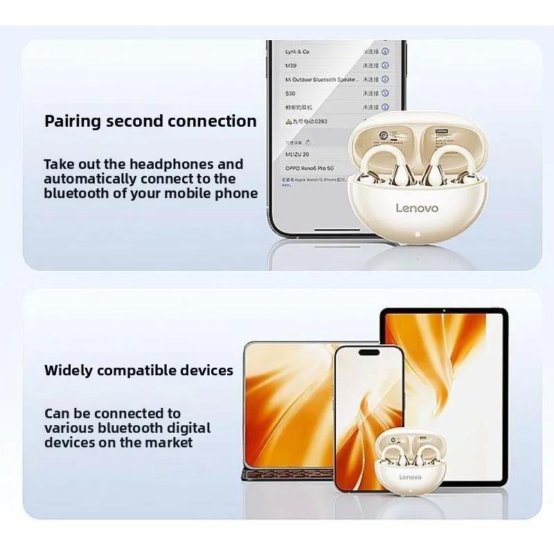 Оригинальные беспроводные наушники с костной проводимостью Lenovo TA410 OWS 5.4 Bluetooth-наушники Стерео Музыка Звонки Шумоподавление Наушники