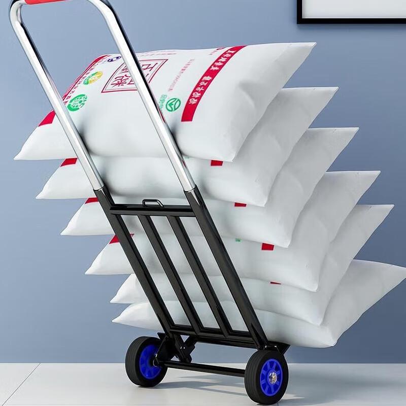 Сверхпрочная складная ручная тележка с резиновыми колесами