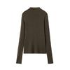 Autumn and winter cashmere bottoming shirt wool knitted semi-turtleneck pullover knitted sweater for women
