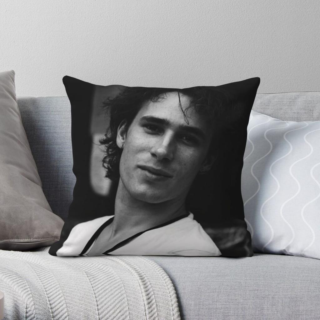 Jeff Buckley Square Pillowcase Polyester Linen Velvet Pattern Zip Decor Throw Pillow Case Sofa Seater Cushion Cover x