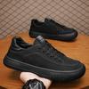 Casual Shoes Sneakers Canvas Shoes Casual Shoes Pure Black Wear-resistant Thick Sole Versatile Breathable Casual Work Shoes