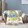 Tamagotchis Cartoon Blankets Fleece Electronic Pets Ultra-Soft Throw Blankets for Bedding Couch Bedspread