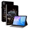 Для Infinix Xpad 20 Кожаный чехол с принтом, подставка, чехол для планшета со слотами для карт