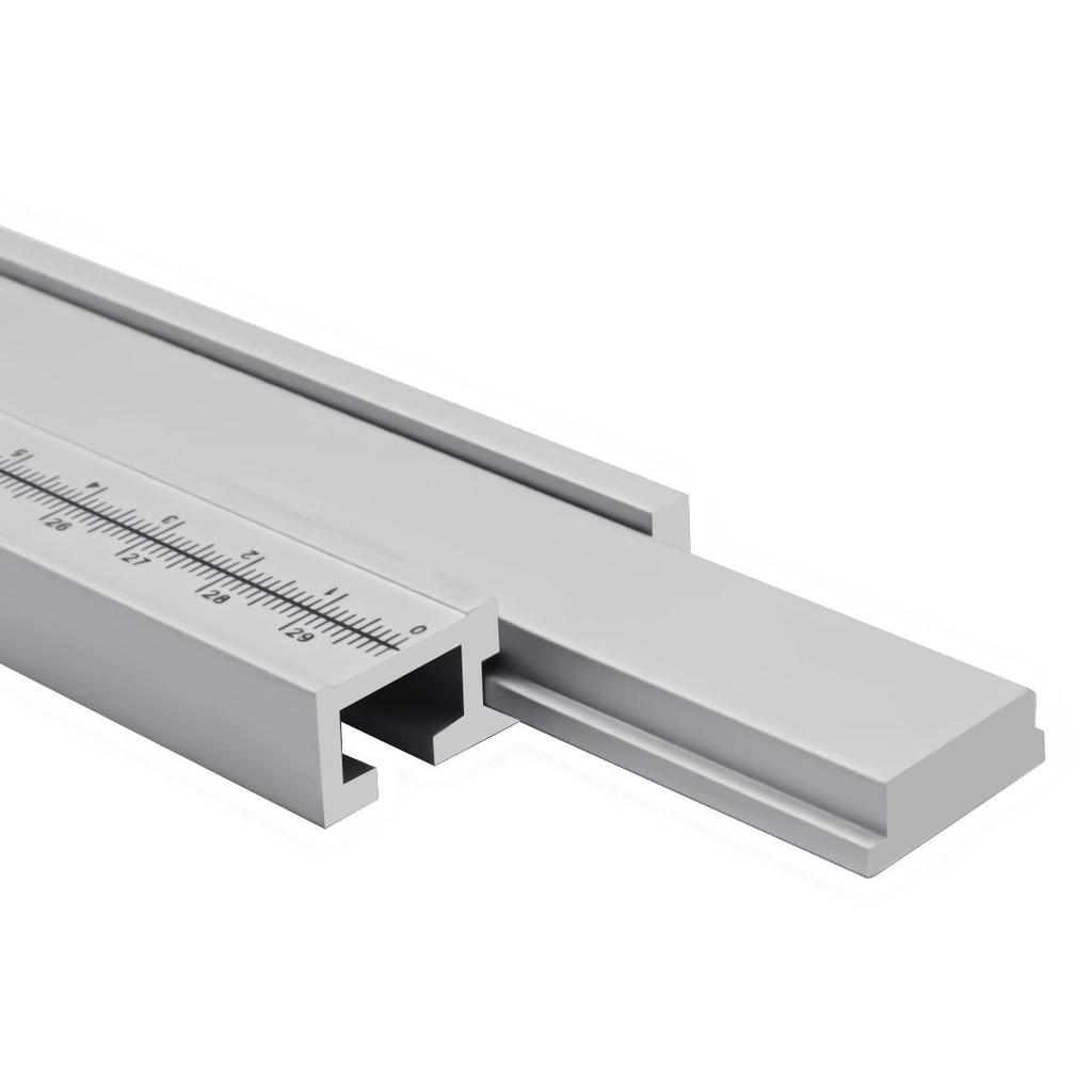 300mm Linear Slide Rail & Block: Aluminum Groove Slide for Table Saw, Engraving Machine, & Workbench DIY Modifications.