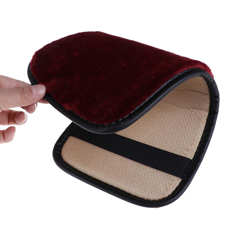 35cm x 17cm Leather Arm Rest Center Console Lid Cover 1 x Car Armrest Box Pad
