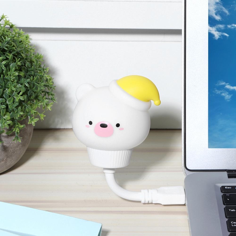 Милый Ночник в Форме Животного USB LED Мягкий Мультяшный Лампа для Детской Комнаты Детский Подарок