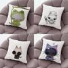 Милый Мем Кот-Закуска Забавная Наволочка Подушки для Дивана Чехол Декор Дома Предметы Роскошные Наволочки Подушка Подушки