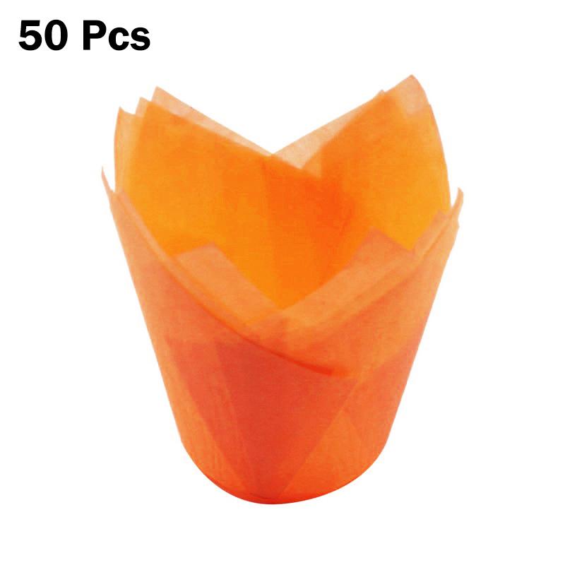 Бумажный формочек для кексов, формочек для выпечки, для свадебных вечеринок, кексов-тюльпанов, бумажных стаканчиков для кексов, маслостойких оберток для тортов