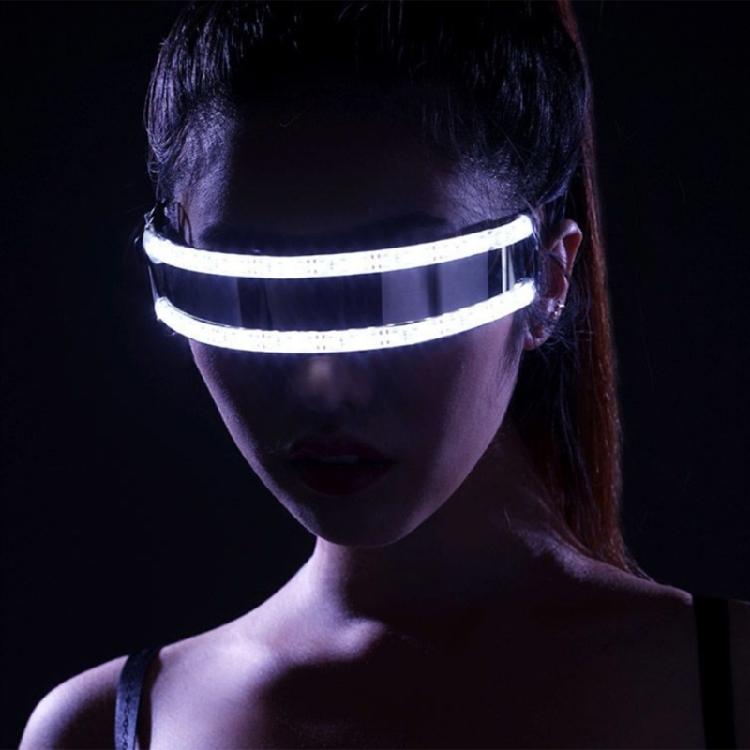 Светящиеся LED Очки для Вечеринки Унисекс Модные Светящиеся Очки для Рейв-Вечеринок Хэллоуина Косплея Солнечные Очки
