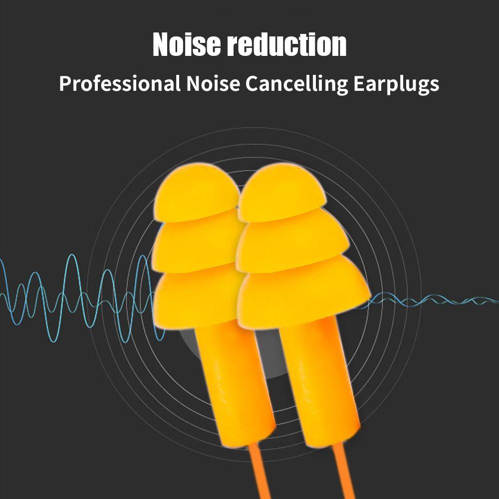 Accessories Hearing Sleep Earplugs Swim Ear Plugs Nasal Clip Earplugs with Rope Silicone Ear Plugs
