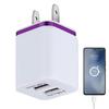 Double Phone Charger USB Wall Charger With Smart Charging Dual Charger Block Cell Phone Wall Chargers Portable & Safe For Phone