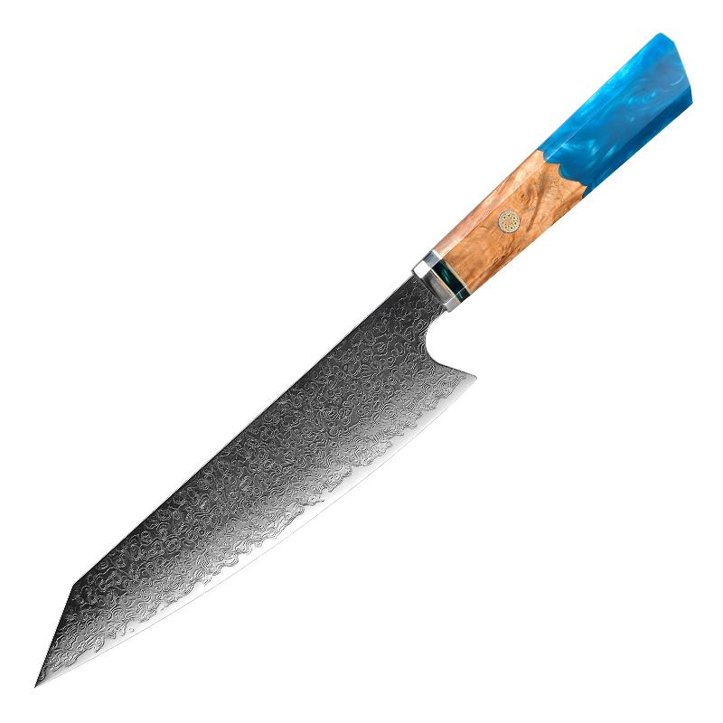 Нож шеф-повара 8,2 дюйма, 67 слоев, кухонные ножи из дамасской стали, кухонные инструменты, профессиональные ножи для нарезки, vg10, японские кухонные ножи GRANDSHARP