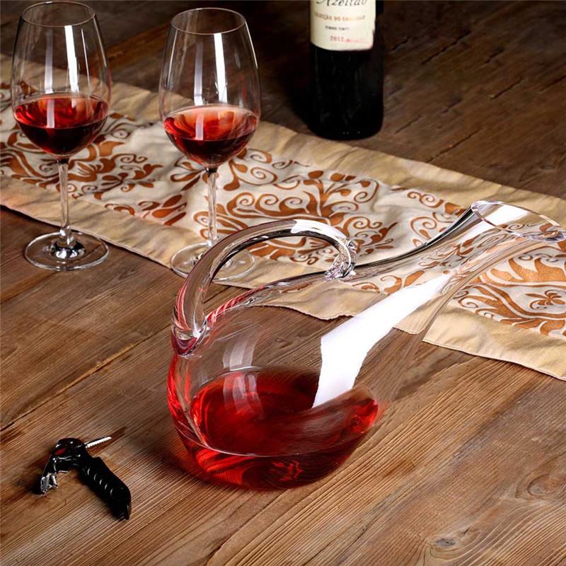 1500 мл стеклянный графин для вина в форме лебедя, аэратор, контейнер для вина, графин, бутылка вина, кувшин