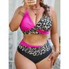 2026 Большой размер Женские купальники бикини с высокой талией, Женская купальная одежда и одежда