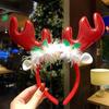 2024 New Year Christmas Hair Bands Cute Deer Horn Santa Claus Tree Headwear Hair Accessories For  Xmas Gifts Party Supplies
