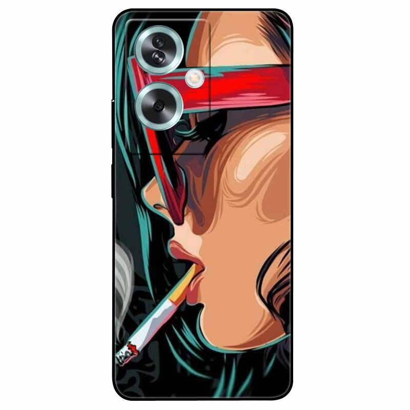 For OPPO A79 5G A 79 Case Silicone Soft Wolf Lion Cat Black Bumper Funda Coque for OPPO A79 CPH2553 OPPOA79 Cover Protective Bag