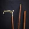 Antique Style Victorian Vintage Designer Brass Handle Cane Wooden Walking Stick