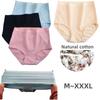 Women's High Waist Cotton Panties Briefs Soft Breathable Underwear Plus Size M~XXXL