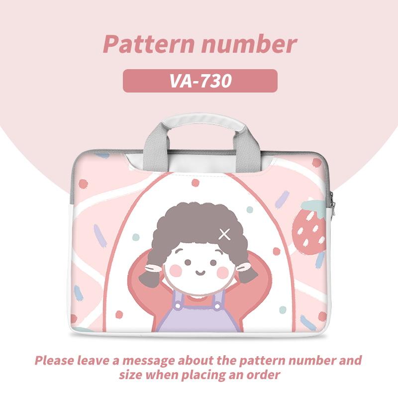 DIY Laptop Bag Laptop Case 13 14 15 16 17 Inch Shoulder Hand Bag for Macbook/Dell/HP/Asus/Lenovo Multi Size Cartoon Sleeve Bag