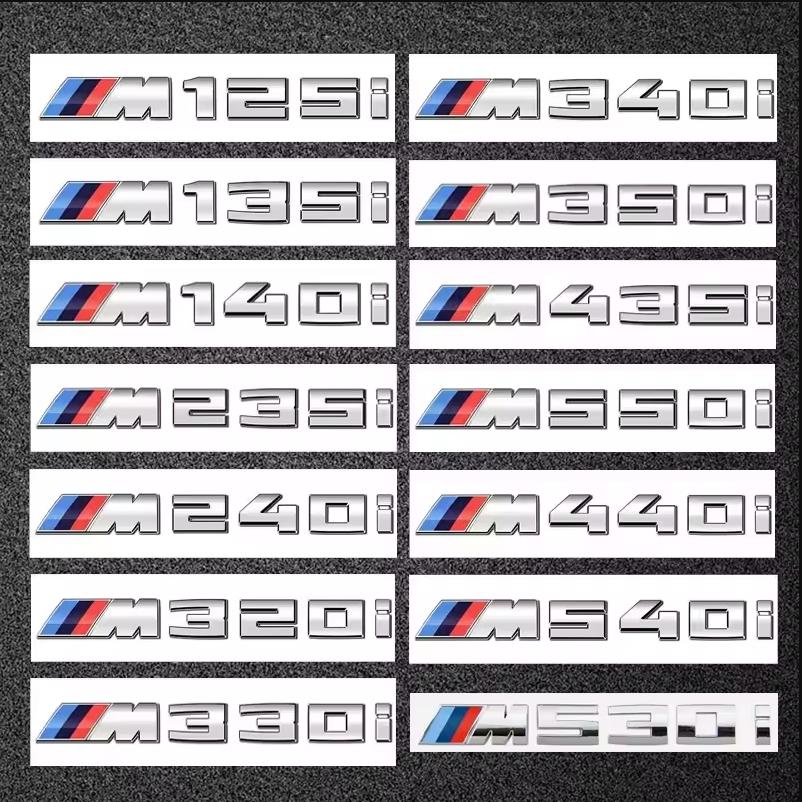 AXNX2 Car ABS Rear Trunk Words Letters Logo Badge Emblem Decals Sticker For BMW M35i M40i M40d M50i M50d M60i X5M50d X1 X2 X3 X4 X6