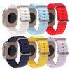Ремешок Ocean для Apple Watch Band Ultra 49 мм, 45 мм, 44 мм, 40 мм, 41 мм, 42 мм, 49, 45, 44 мм, силиконовый браслет Correa iWatch серии 7, 6, 5, 4, 3, 2, 1, se 8