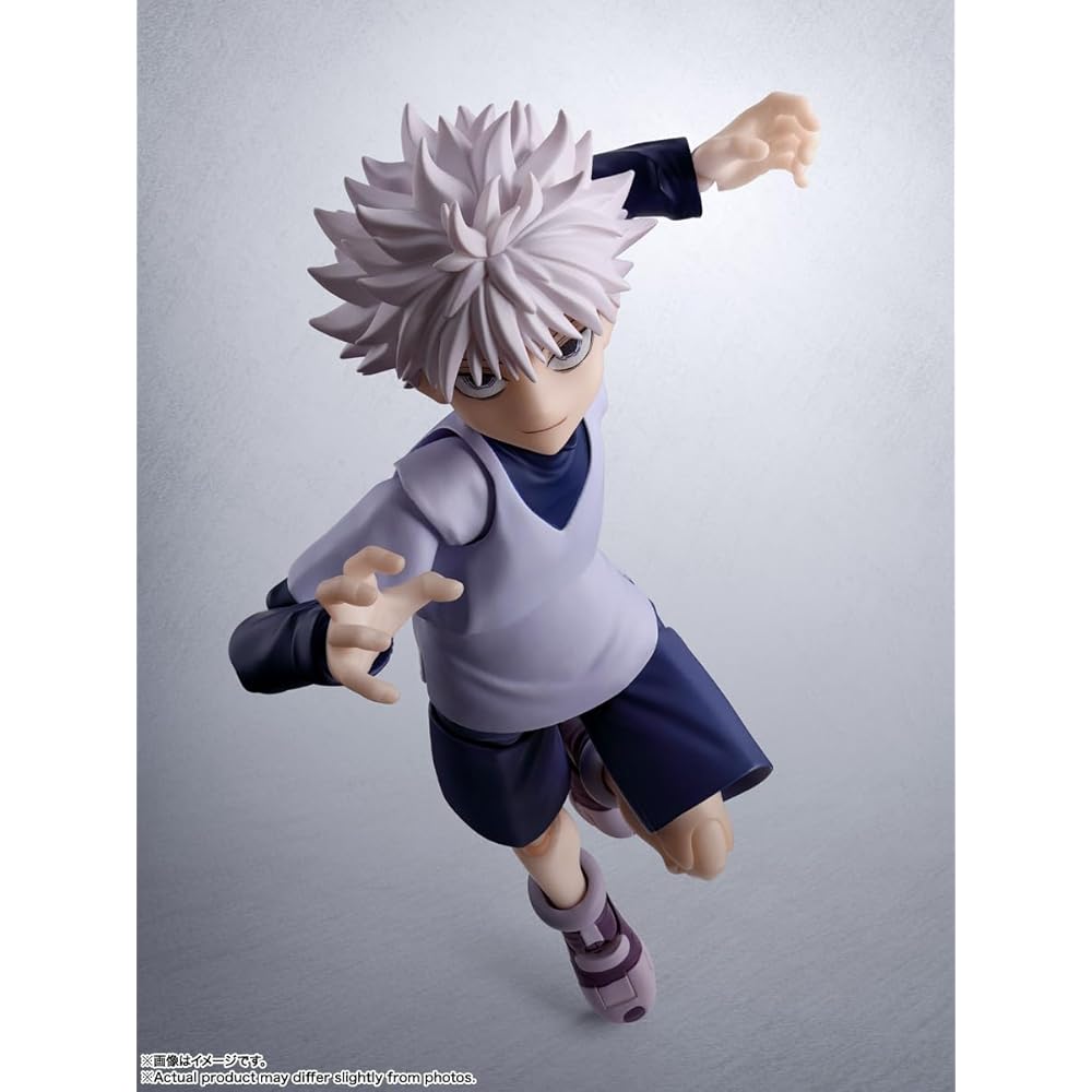 TAMASHII NATIONS S.H.Figuarts HUNTER×HUNTER Киллуа, примерно 135 мм, раскрашенная экшн-фигурка из ПВХ и АБС