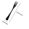 Metal Tableware Black Stainless Steel Fork for Home Use