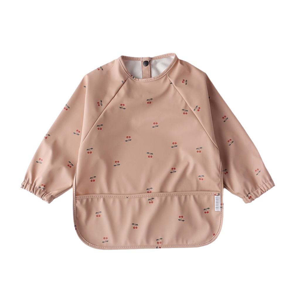 Full Sleeve Mess Proof Baby Bib Machine Washable Baby Smock Soft Full Coverage Apron Baby