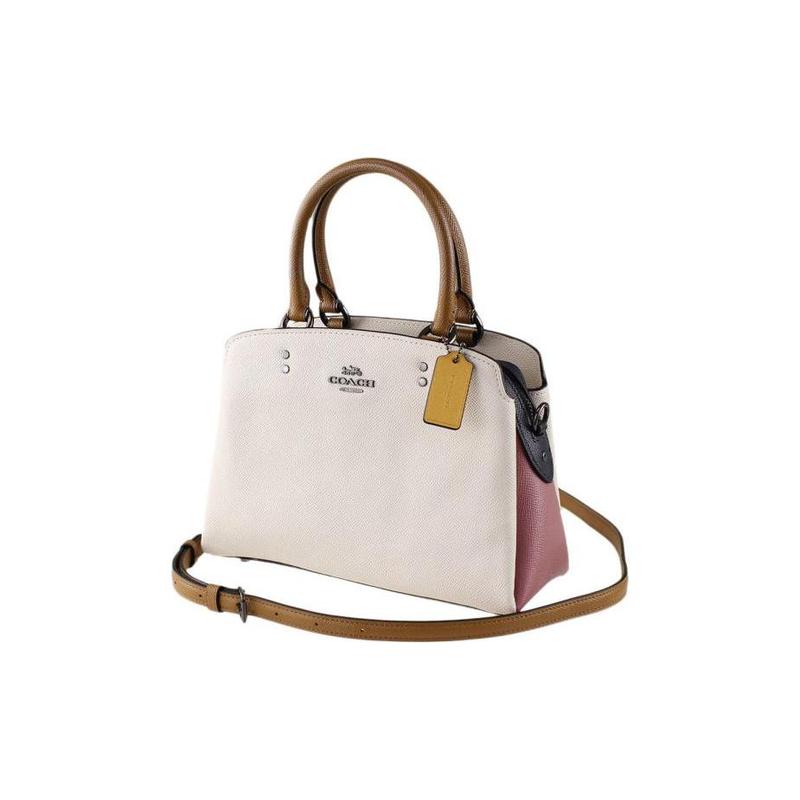 COACH Lillie Color Block Leather Hand Crossbody Shoulder Bag Small Women's